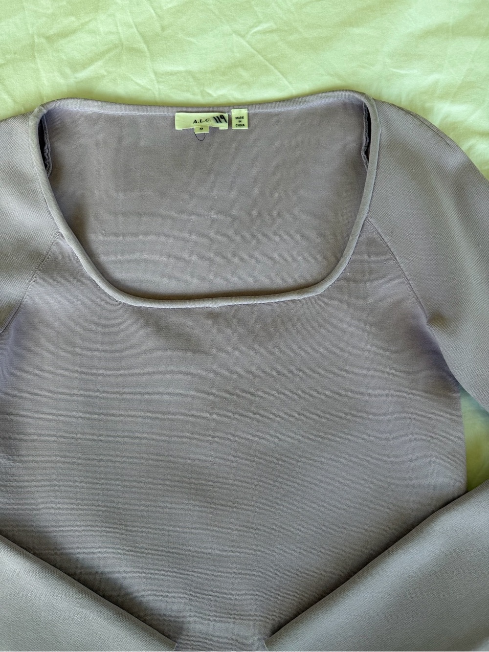 A.L.C. Belle Square Neck Knit Long Sleeve Top - Picture 4 of 8
